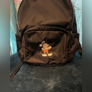 Black Disney Backpack with Mickey Mouse Excellent condition! Fr Disneyland CA